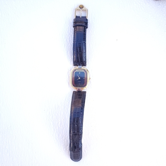 Vintage Paolo Gucci Swiss Quartz Ltd Edition 422 Watch Alligator Band in Box - Picture 6 of 10